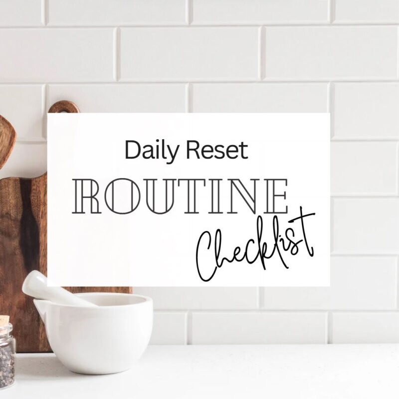 Daily Reset Routine