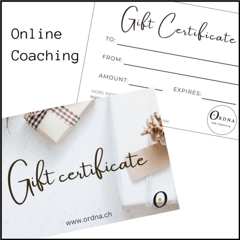 Christmas Gift Certificate for Coaching ONLINE (English Version)